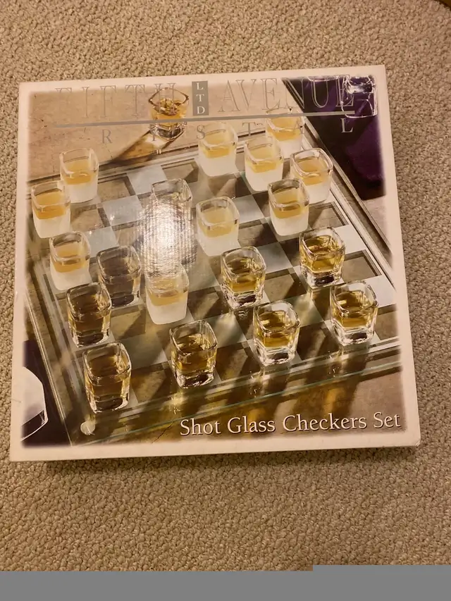 Shot Glass checker set in Other in Ottawa - Image 3