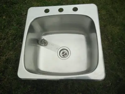 Evier simple de cuisine en acier inoxydable, View more