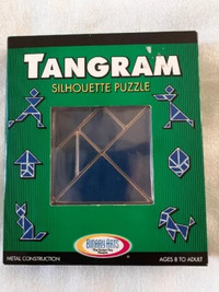 Tangram Silhouette Puzzle Metal Construction