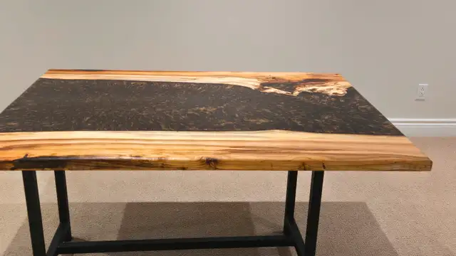 River table unique spalted hackwood62864745122178122
