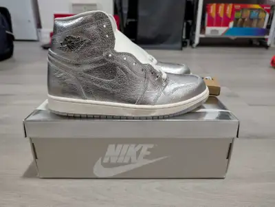 DS Jordan "Metallic Silver" Retro 1 High - Size 9.5M/11W, View more