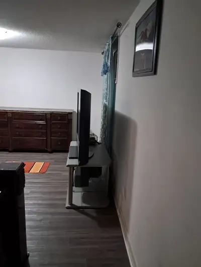 Basement apartment available for rent in a friendly family townhouse. This furnished space features...