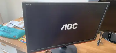 AOC 24’ HD monitor with speakers, View more