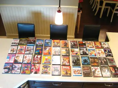 Selling 48 Awesome DVD's and Blu-Ray's all in excellent shape from a clean non-smokers home. Some ar...