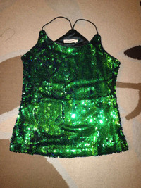 Sequin ladies tank -size S