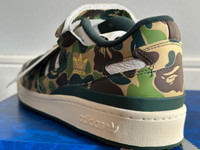 DS Adidas Forum 84 Low Bape 30th Anniversary Green Camo size 9.5