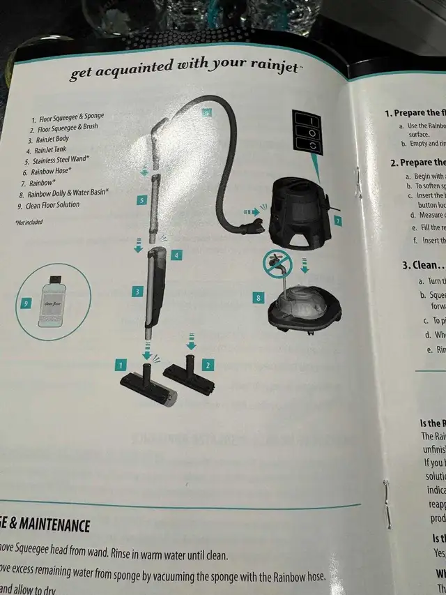 rainbow vacuum and shampoo carpet cleaner  in Vacuums in London - Image 9