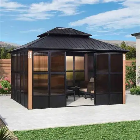 save $4250: PURPLE LEAF  Sunroom Patio Hardtop Gazebo Double Top in Other in Mississauga / Peel Region - Image 6