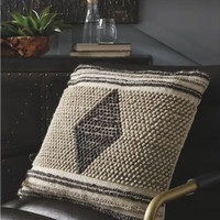 Brand New Wool & Cotton Ricker Accent Pillow w geometric design