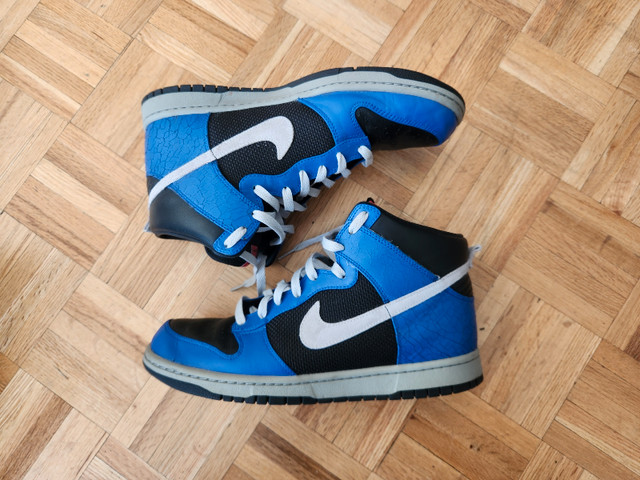 Nike zoom dunk high premium black, blue and neutral gray  in Men's Shoes in City of Toronto