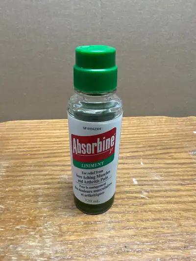 VINTAGE ABSORBINE JR LINIMENT GLASS BOTTLE 1990’s