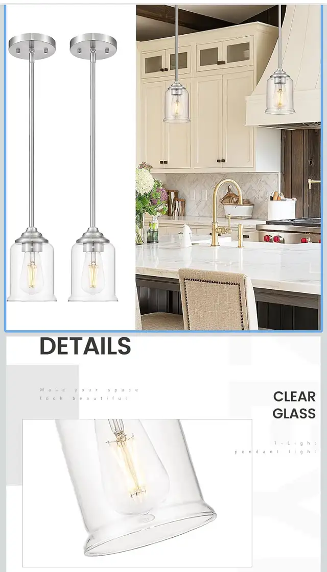 Light Pendant in Indoor Lighting & Fans in Mississauga / Peel Region - Image 3
