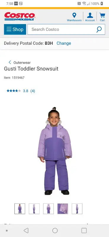 Gusti girls 2pc snow suit purple. Size 2T. Brand new with tags, View more