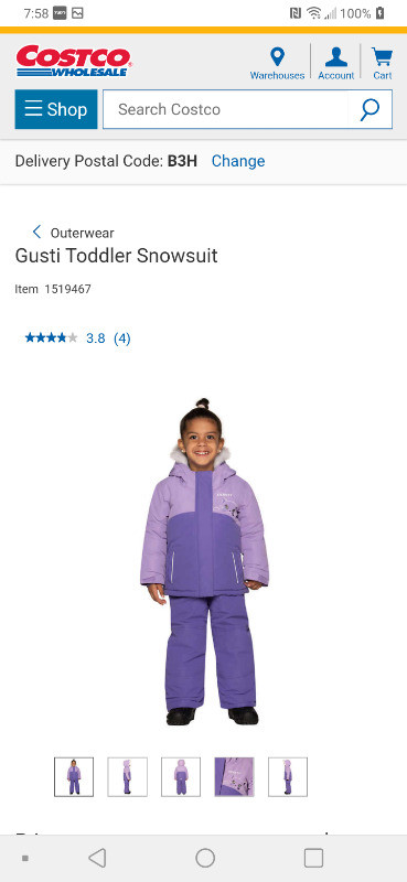 Gusti girls 2pc snow suit purple. Size 2T. Brand new with tags in Clothing - 2T in City of Halifax