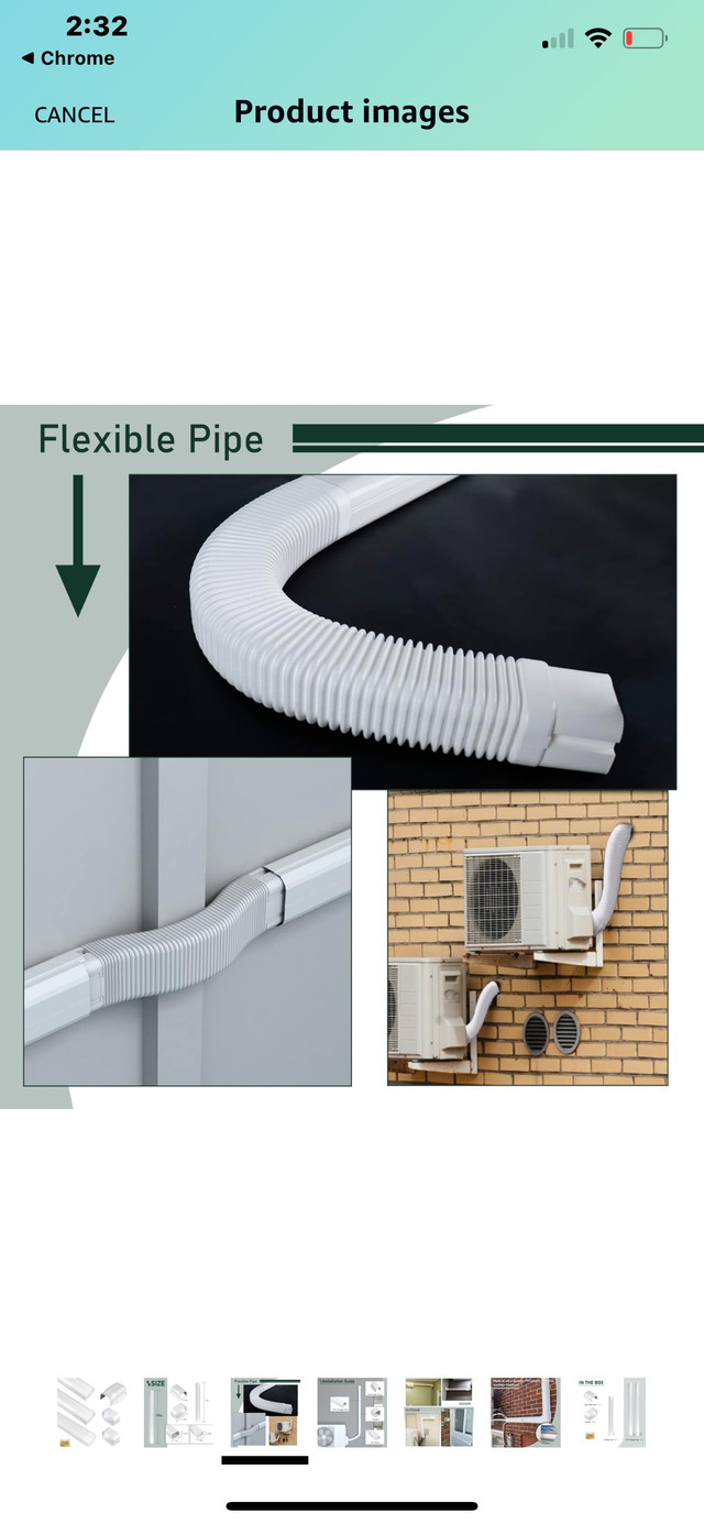 Mini Split Air Conditioner Line Set Cover Kit, 4" 9Ft Decorative in Other in City of Toronto - Image 4
