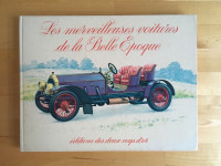 Livre illustré voitures anciennes Vintage Cars Illustrated Book