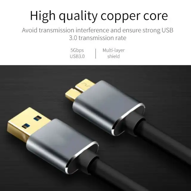 New Cable USB 3.0 Type A to Micro B For External Hard Drive Disk in Other in City of Montréal - Image 4