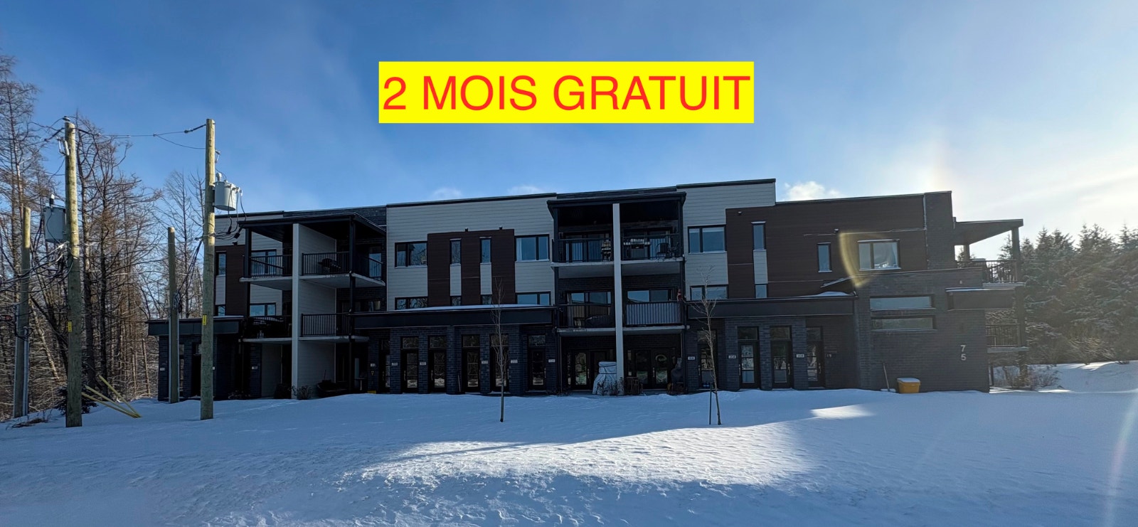 Cession de bail - 4½ à Bromont - 2 MOIS GRATUIT — photo 1