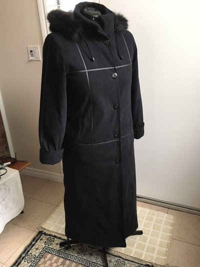 Black Winter Coat NUAGE, long coat, Excellent Condition, View more