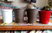 4pcs ceramic planters