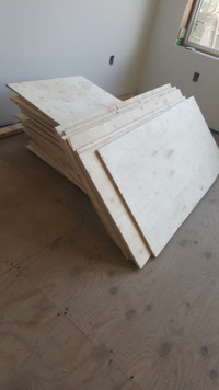 Plywood 1/2".  Half and quarter sheets.