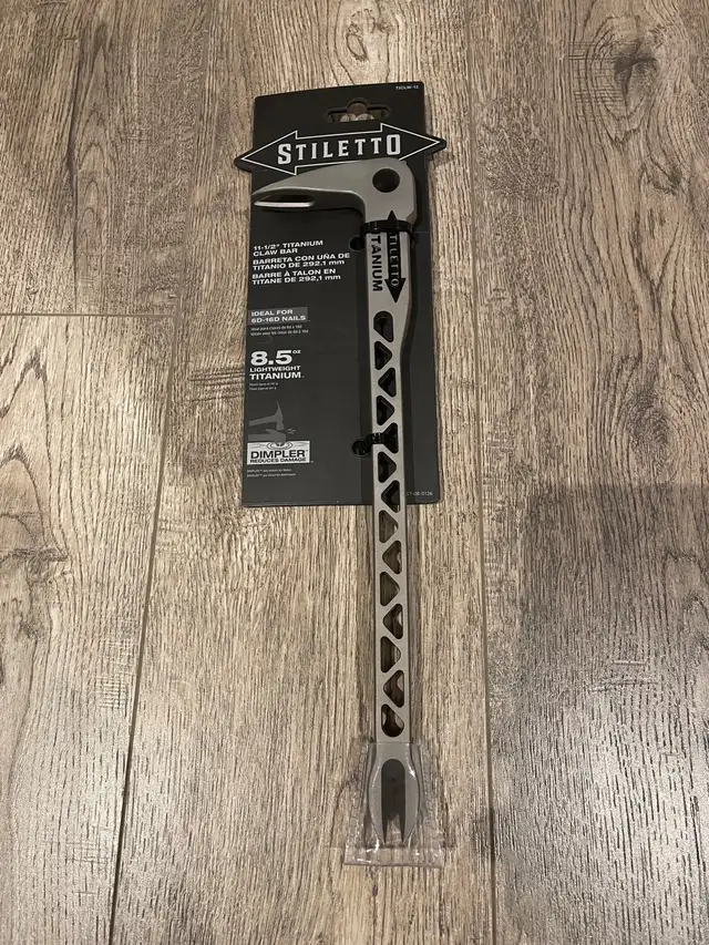 Stiletto 11-1/2” Titanium Claw Bar