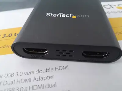 1x StarTech USB 3.0 to Dual HDMI Adapter, USB to 2x HDMI Monitor, View more