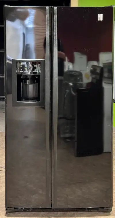 GE Profile 36" Black Side-by-Side Refrigerator, View more
