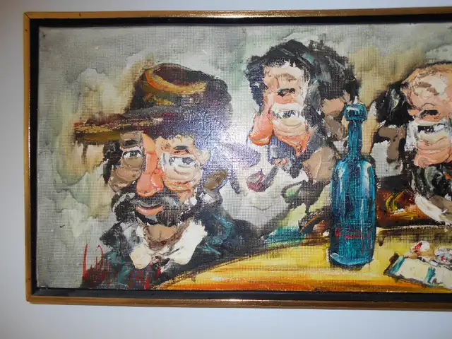 TABLEAU-TOILE-PEINTURE-HUILE-VINTAGE-OIL PAINTING in Arts & Collectibles in City of Montréal - Image 3
