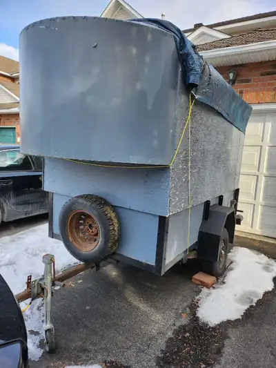Selling a versatile, custom-built enclosed trailer (approx. 8ft L x 4.3ft W x 5.5ft H). This is a un...