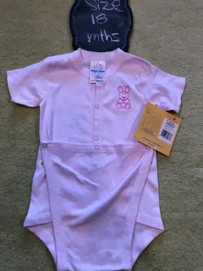 Baby's Own Rose/Pink Diaper shirt onesie - NWT - 18 mths, View more