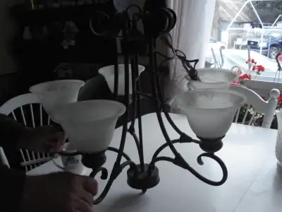 Hanging Bell 5 light fixture, View more