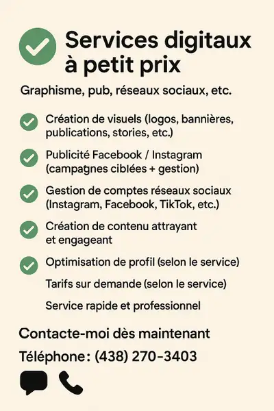 ✅ Services digitaux à petit prix, View more
