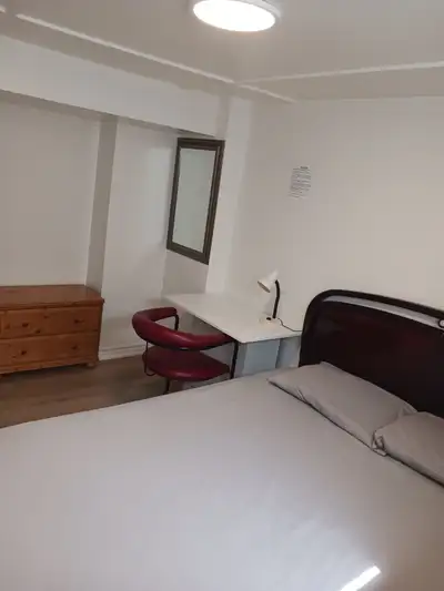 The brand new private daily room with a queen-size bed