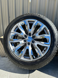 2023 GM Denali 22” wheels and tires 6 lug 