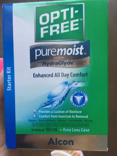 Opti Free contact lense solution 60ML + free lens case, View more
