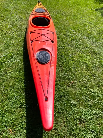 This is a 10+ year old 14 foot Necky Soar Sport touring kayak with rudder. The Zoar Sport is easy to...