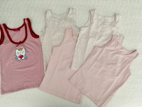 Cotton tank tops/ under shirts x 5 (size 3-4T)
