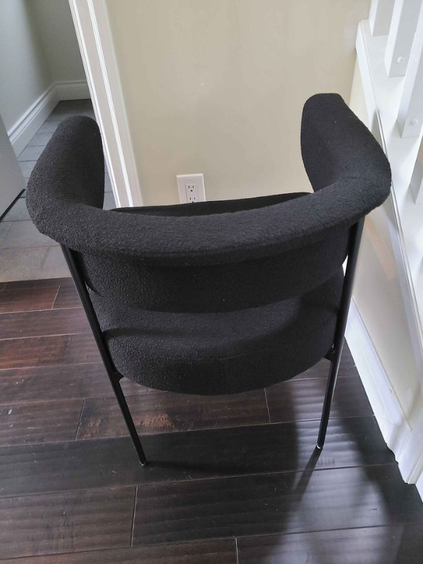 ***Bouclair Metal And Fabric Lounge Chair*** in Chairs & Recliners in Burnaby/New Westminster - Image 2