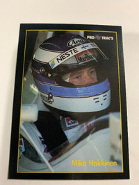 Mika Hakkinen 1991 Pro Trac's F1 Formula 1 Lotus Racing Card #26