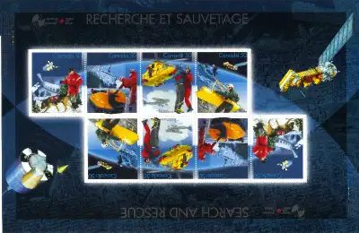 Canada Stamps - Search & Rescue 50c (Set of 4+4), View more