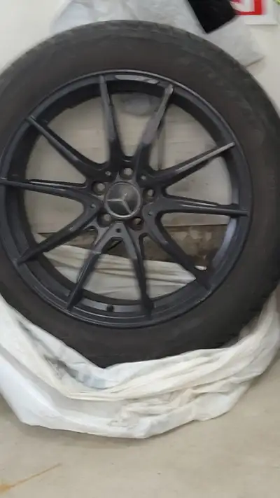 Likely Two SEASONS LEFT ON SNOW TIRES! CAME OFF FROM MERCEDES GLC 2021. FITS MANY CARS AND SUVS. 235...