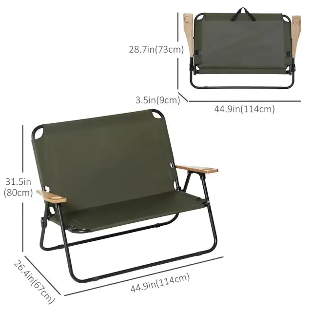 Portable loveseat Folding Chair, Loveseat Camping Chair in Patio & Garden Furniture in Markham / York Region - Image 3
