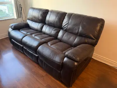 Leather Recliner 3 seater, View more