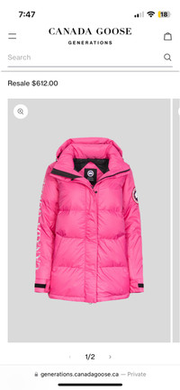 Canada goose approach jacket pink