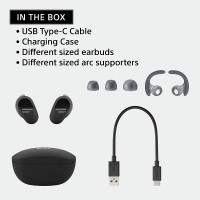 Sony WFSP800N/B Black Wireless Noise-Cancelling Earphones SALE!