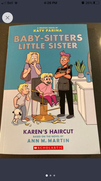 Graphic novel-Baby Sitters Club Little Sister.  Karen’s haircut 