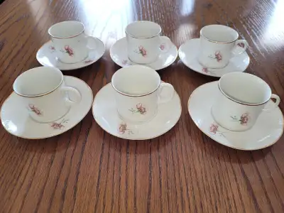 espresso coffee cups and saucers (6), View more