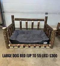 Log pet beds 