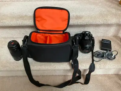 Sony Alpha A500 DSLR camera bunde., View more